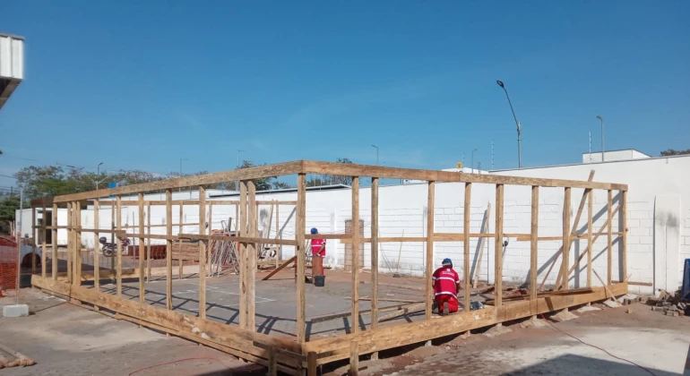 Capa da notícia Construção da nova Rede de Frio Municipal está em andamento na Regional Noroeste
