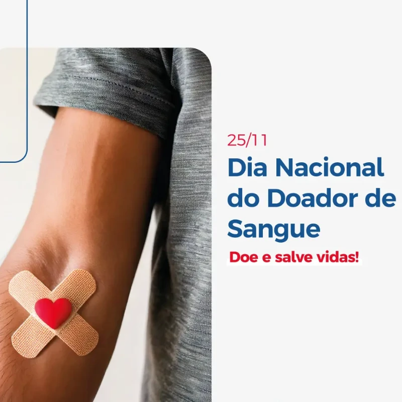 Capa do evento Campanha de Doação de Sangue será realizada na próxima semana